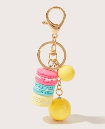 Pretty Pleasures Plastic Macaron Keychain Key Chain