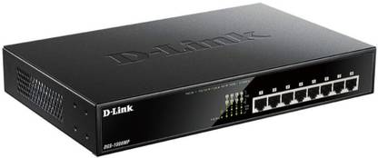 D-Link DGS-1008MP 8 Ports 1000 Mbps Network Switch