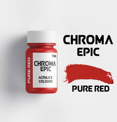 chroma Epic Pure Red Acrylic Paint 70ML