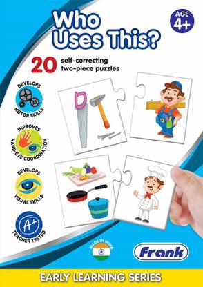 Frank Who Uses This Puzzle – 40 Pieces, 20 Self-Correcting 2-Piece Puzzles 10158