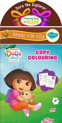 Dora The Explorer Copy Colouring | Colouring Books By Sawan