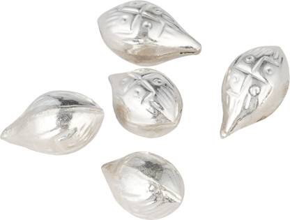 DARSHRAJ Silver(Chandi) Nariyal(Coconut) For Puja (1.00GM) Decorative Showpiece  -  2.3 cm