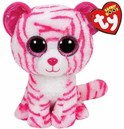 TY Toys Asia - White Tiger Regular Beanie Boo  - 15 cm