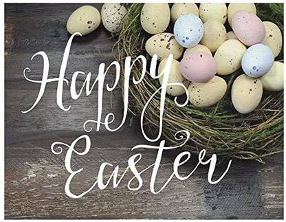 Jada Venia 9.75"x7.75" Eggs Happy Easter Light Box Insert