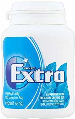 Wrigleys Extra Chewing Gum Bottle 56g Peppermint Chewing Gum