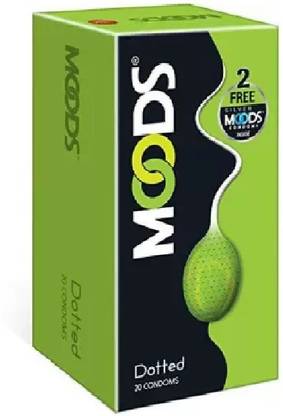 MOODS Green Dotted Condom Condom