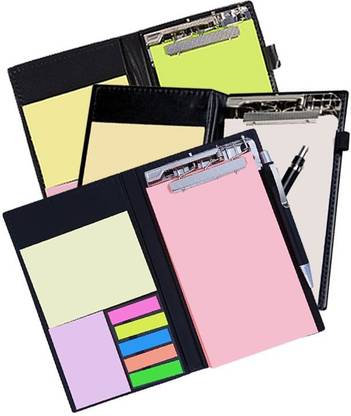 COI Memo Neon/White and Coral Note Pad Organiser/Memo Notebook Holder for Office and Gifting Purpose(Set of 3) Pocket-size Memo Pad UNRULED 50 Pages