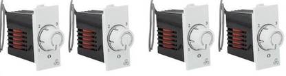 SUCHETA Premium Quality Modular Type Fan Regulator (PACK OF 4 PCS) Step-Type Button Regulator