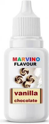 Marvino Vanilla Flavour Extract Food Essence Flavor Syrup For Cakes Creams Candies Ice Creams Sweets (vanilla chocolate) Vanilla Liquid Food Essence