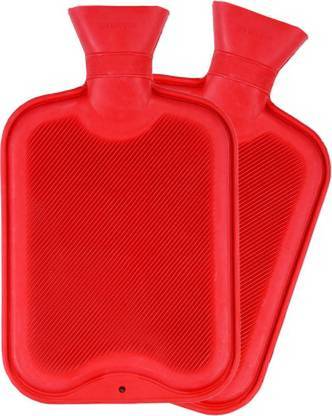 SHREE KALI Hot Water Bottle Red (Pack Of 2) Combo Pack of 2 2000 ml Hot Water Bag (Red) HOT WATER BAG RED 2 L Hot Water Bag