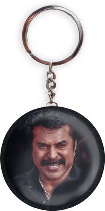 HOLA Black Color Malayalam Actor Mammootty D2 Pack of 1 Key Chain