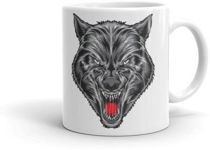 exQuild Angry Fox-2 Ceramic Coffee Mug