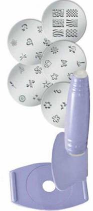 Firstwiz Salon Express Nail Art Stamping Kit (Multicolour)