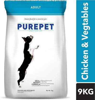 purepet Chicken and Vegetable 9 kg Dry Adult Dog Food