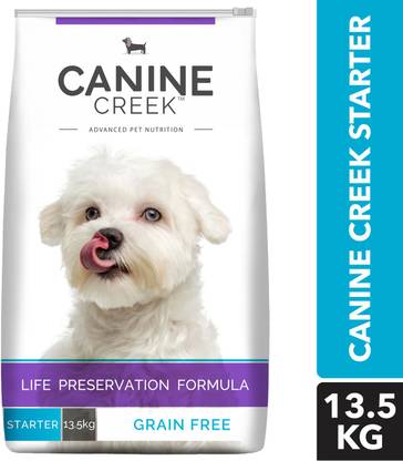 Canine Creek Starter dry dog food , Ultra Premium Chicken 13.5 Kg Dry New Born Dog Food