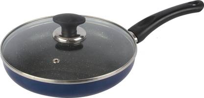 Ethical MASTREO SERIES INDUCTION FRYING PAN TAWA / MULTI PURPOSE FRYING PAN WITH GLASS LID Pot 24.01 cm diameter 1.69 L capacity with Lid