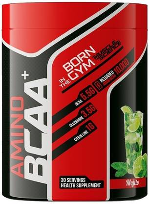 Muscle Science AMINO BCAA Plus 30 Serving (5.5g of Amino Acids, 3.5g Glutamine, 1gm Citrulline) BCAA