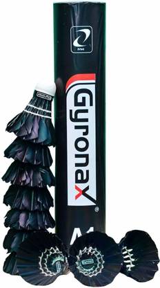 Gyronax Black Shuttlecock Feather Shuttle  - Black