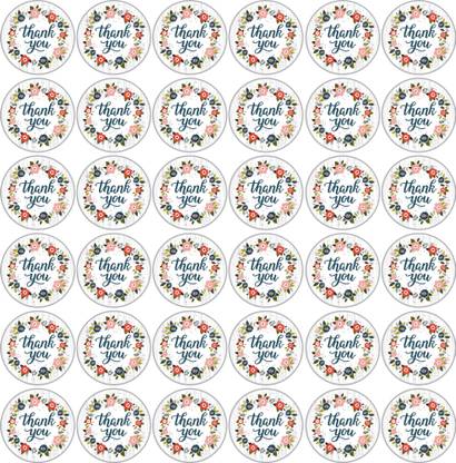 Sticker Hub 5 cm 50Pcs Seal Sticker Decor Round Seal Sticker Thank You Sign Self Adhesive Seal Dot One Size Multicolor Self Adhesive Sticker