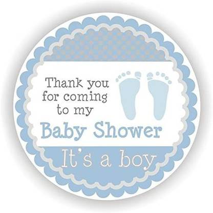 Philly Art Crafts Baby Boy Shower Stickers - It's a Boy Stickers - Favor Stickers - Baby Shower Favor Stickers - Baby Fo