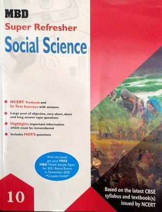 MBD Super Refresher Class 10 Social Science Guide Based On CBSE / NCERT Syllabus