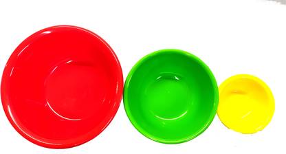 S Mark Smark Diy (Mini, Medium, Big) Size Facial, Bleach Bowls For Salon And Parlor Use - Multicolor, Pack Of 3
