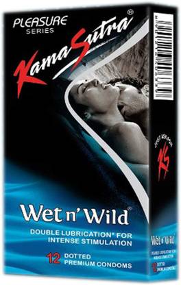 Kamasutra Wet n' Wild Double Lubrication For Intense Stimulation 12 Premium Condom