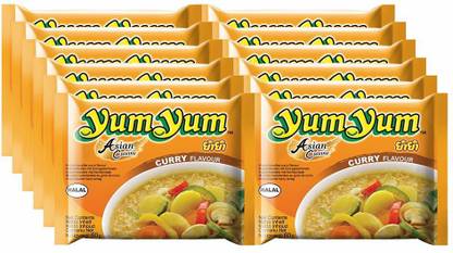 YUM YUM Instant Noodles Combo Pack Of 12 Curry Flavour (12*60gm) Instant Noodles Non-vegetarian