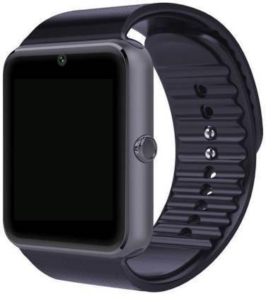 CHG GT08 Smartwatch (Black Strap Regular) Smart Watch Strap (Black) Smart Watch Strap