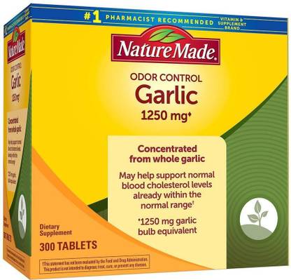 Nature Made Odor Control Garlic 1250 mg.