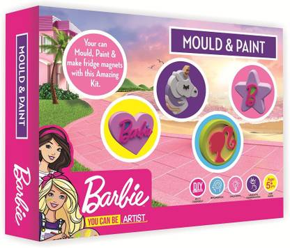 BARBIE Mould & Paint Kit Make your Fridge Magnet (1083)