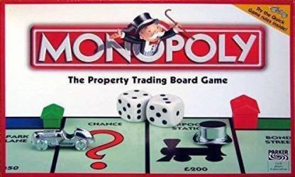 VARNA MONOPOLY Property Trading Game from Parker Brothers AGES 8+ 2 to 8 Players the classic rules for buying, renting and selling properties or use Money & Assets Board Game