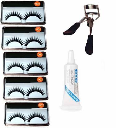 AVEU 5 Pairs Eyelashes, Eyelash Glue, Eyelash Curler BEAUTY OF NEW STYLE