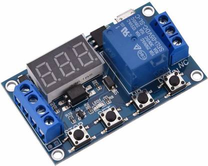 shockley electronics Timer Module , Timer Relay, DC 6-30V 1 Channel Relay Module Switch Trigger Time Delay Circuit Timer Cycle Adjustable Electronic Components Electronic Hobby Kit