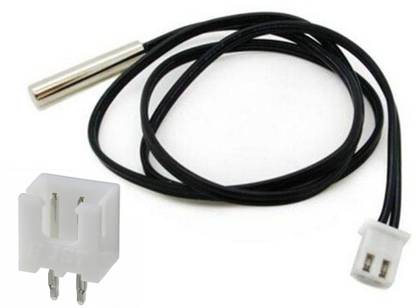 shockley electronics Ntc 10K 3950 1% Thermistor Temperature Sensor 1 m (meter) wire with 2 pin male side xh-2y connector Temperature Sensor and Controller Electronic Hobby Kit