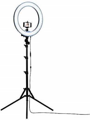 PULUZ Selfie Ring Light for Smartphone for Photo & Video at Tiktok, Musically and Other App with long 6.5 feet Stand Ring Flash Ring Flash