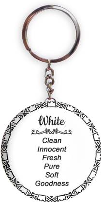 HOLA White Color White Color Meaning Pack of 1 Bottle Opener Key Chain