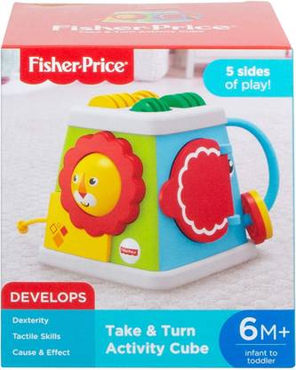 FISHER-PRICE FYK64 Take & Turn Colourful Activity Cube