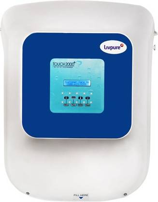 LIVPURE Touch 2000 Plus RO Water Purifier 8.5 L RO + UV + UF + TDS Water Purifier