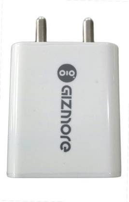Gizmore 2 A Wall Charger for Mobile with Detachable Cable