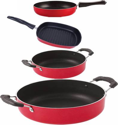 NIRLON FP12_CS26_GP22.5_CS24 Non-Stick Coated Cookware Set