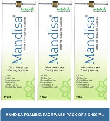 MANDISA foam face wash - best paraben free face wash(pack of 3)100ml Face Wash