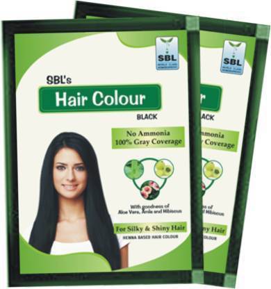 SBL Hair Color Black Pack Of 16 , Black