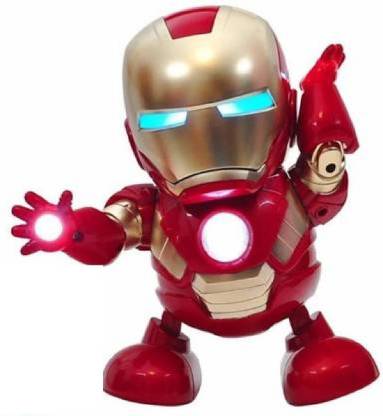 NKZ Iron Man Musically Robot With Dancing, Moving And Light Function
