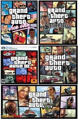Gamez Hub Grand Theft Auto - Vice City San Andreas Three Four & Five Action Adventure Grand Theft Auto Five Games in one pack Offline PC Game (Grand Theft Auto Five Games in one pack)