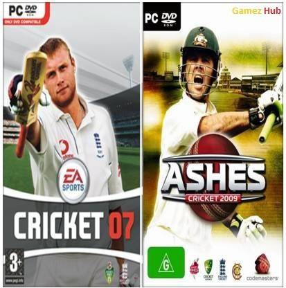 EGAMES EA Cricket 07 and Ashes Cricket 2009 Sports Regular Single and Two Player PC Game (Regular)