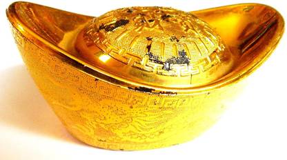 Urancia Golden Ingot For Prosperity, Vaastu, Fengshui Crystal