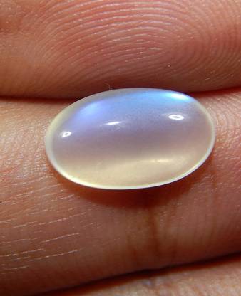 hoseki Natural Blue Moon Stone ceylon AAA++ Best quality 3.1Cts stone Regular Oval Crystal Stone
