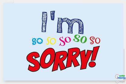 POSTER SORRY 3D Poster