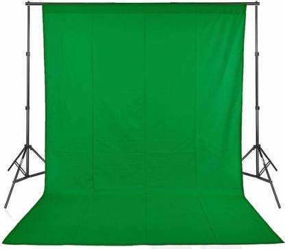 Hanumex Ultra Thick Professional Accurate Size Chromakey Green Color Backdrop Photography Background for Making You Tube VFX Editing, Zoom App ,Video Conferencing,Croma Editing,Virtual Background (8 X 12 Feet) Reflector